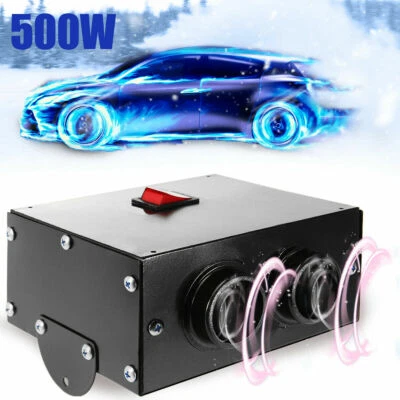12V 500W Auto Car Truck Fan Heater Heating Warmer Windscreen Defroster Demister - Image 1 of 4