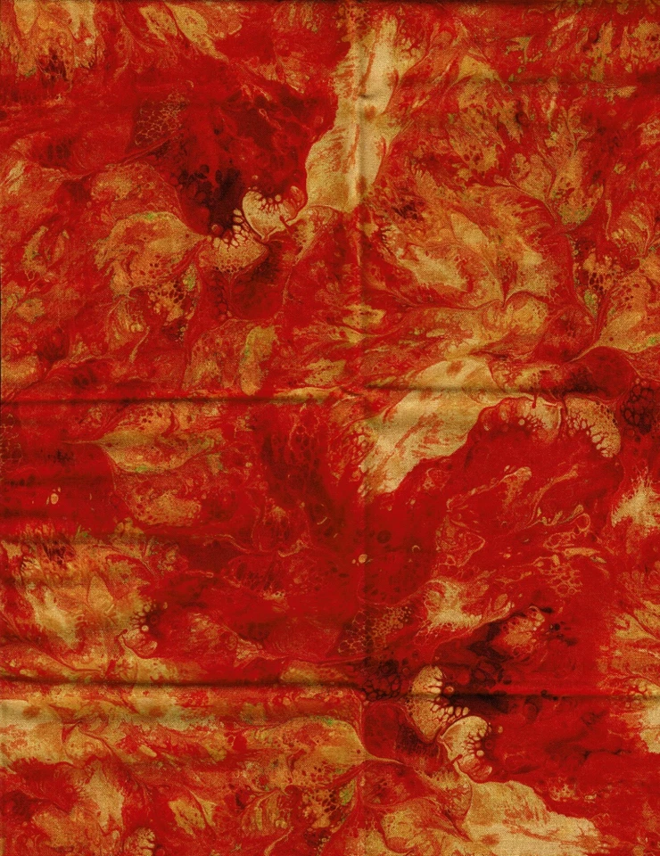 Orange Texture Print by QT Fabrics Ocllo Mason Blender Fabric  OOP 1 Fat Quarter - Image 1 of 1