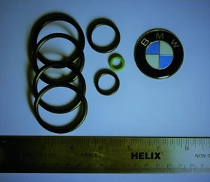 BMW Upper & Lower Radiator Hose Sensor O-Ring Seal Kit Cooling System Sensor Set - Foto 1 di 1