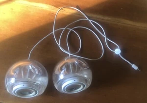 vintage Harmon Kardon APPLE PRO SPEAKERs M6531 Clear G4 iMac Power Mac Singapore - Picture 1 of 6