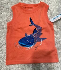 Carter just one you toddler Boy Pajama top Tank Top Sleeveless pullover Size 18M