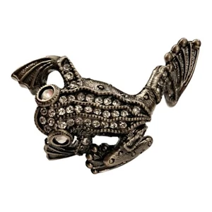 Pomello rana albero Edgar Berebi modello 8154 argento opaco  - Foto 1 di 5