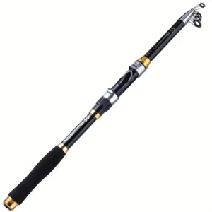 Canne à pêche télescopique Sougayilang 2.7M/8.86FT Noir - Photo 1/5