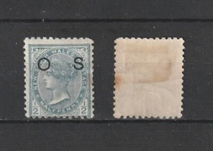 NEW SOUTH WALES 1891 QUEEN VICTORIA (OVPT O S) ½ PENNY STAMP - Picture 1 of 1