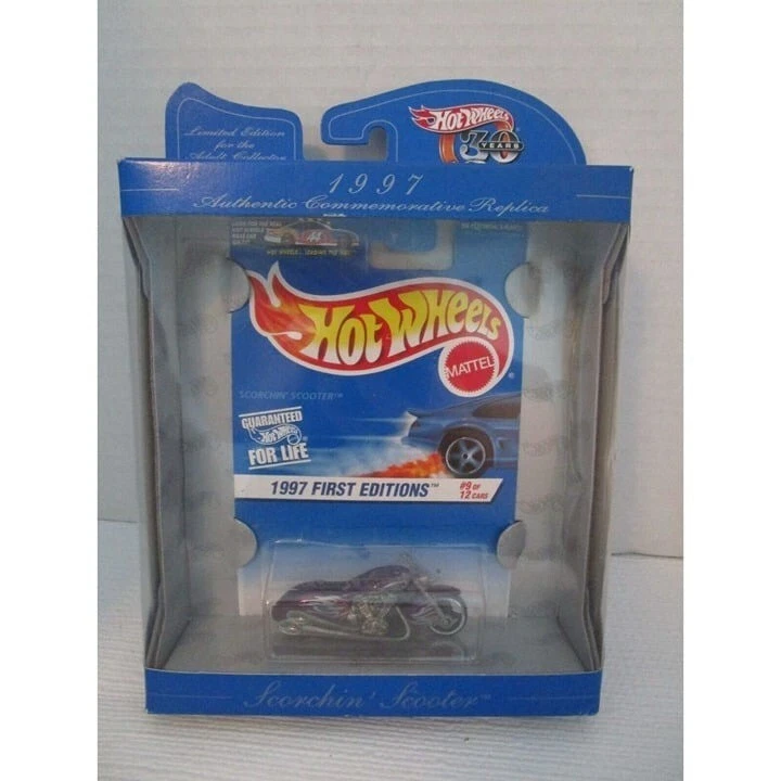 Hot Wheels 30th Anniversary First Edition Purple Scorchin' Scooter 1997 NEW #9 - Image 1 of 4