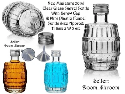 Dolls House Miniature Mini Wine Beer Whisky Rum Barrel Embossed Bottle Pub Cask - Image 1 of 4