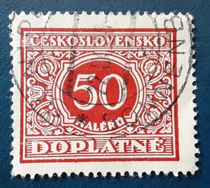 CZECHOSLOVAKIA 1928 50h Used Postage Due Mi P60 Scott J63 VF 4407 - Picture 1 of 2