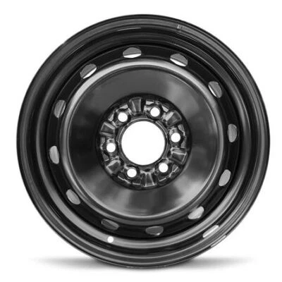 New Wheel For 2007-2017 Lincoln Navigator 17 Inch Painted Black Steel Rim - Image 1 of 4