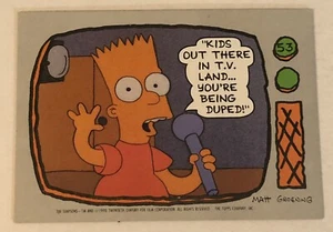 The Simpsons Trading Card 1990 #53 Bart Simpson - Picture 1 of 2