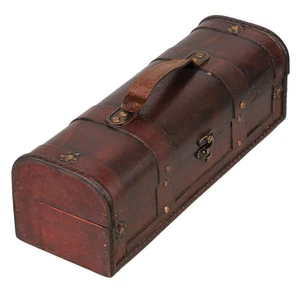 Jh-6224 Wine Storage Box Gift And Home Decoration Metal + Wood Wine Bottle - Bild 1 von 9
