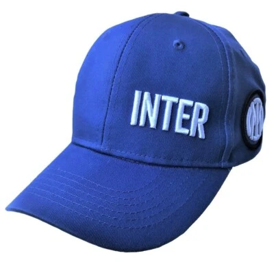 CAPPELLO INTER UFFICIALE LOGO NUOVO | CAPPELLINO INTER BLU ROYAL RICAMATO 02 - Immagine 1 di 3