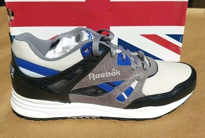 Classic Reebok Ventilator Hexalite Carbon Sheer Shoes Black/Grey/White/Blue - Photo 1/4