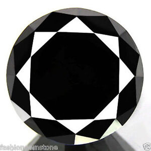 1.81ct WOW DAZZLING NATURAL 100% JET BLACK DIAMOND CERTIFIABLE REAL DIAMOND~NR!