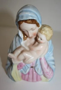 Vintage Madonna und Jesuskind Porzellan Übertopf Goldrand Made in Japan - Bild 1 von 11