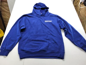 Kentucky Wildcats UK Hoodie Sweatshirt youth Medium 10/12 Embroidered Logo Blue - Picture 1 of 10