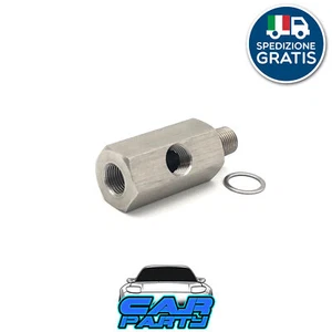 RACCORDO ADATTATORE 3 vie manometro temperatura pressione olio M10x1.5 1/8NPT - Foto 1 di 2