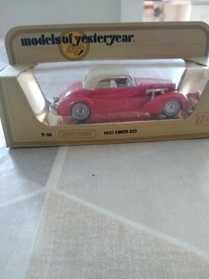 Matchbox models of yesteryear Y 18 1937 Cord 812 RED IN MINT CONDITION - Image 1 of 4