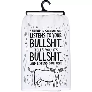 Primitives by Kathy A Friend Is Someone Who Listens Dish Towel 109579 New - Picture 1 of 1