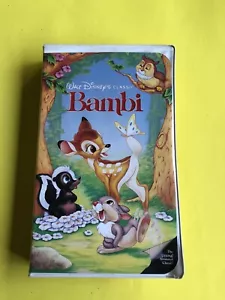 Bambi VHS 1989 Walt Disney's Classic Black Diamond Collection 942 - Imagen 1 de 4