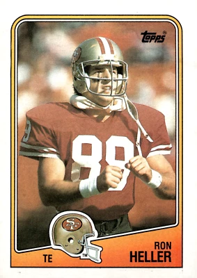 1988 Topps - #45 Ron Heller (RC) 49ers - Image 1 of 2