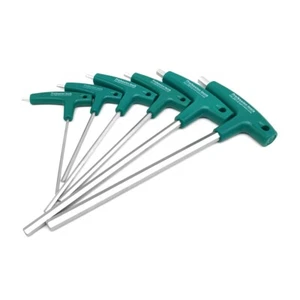 6Pcs T-Handle Hex Wrench Allen Key Screws Screwdriver Driver Repair Tool Set - Picture 1 of 10