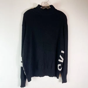 360 Cashmere Skull Cashmere Neu ohne Etikett Damen Rae Rollkragen Ski Pullover Schwarz Gr. L - Bild 1 von 6