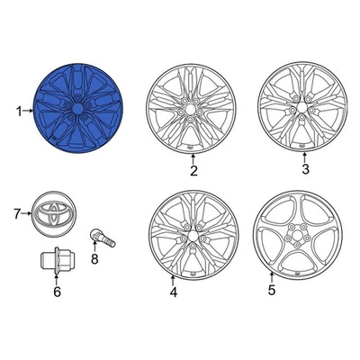 For Toyota Sienna 2021-2024 Toyota 4261108200 Wheel - Image 1 of 2