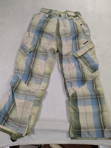 Foursquare Plaid Cargo Snowboard 10k Pants, Men’s Medium - Picture 1 of 10