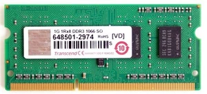 Memory 1g 1rx8 ddr3 1066 sodimm, 09-2820 v1.1, b83srcb 0.55, me-60990 - Picture 1 of 2