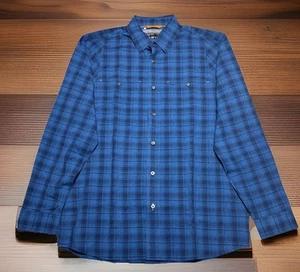 Orvis Herren Medium Hemd blau kariert Langarm Active Fit Angeln Jagd Ausrüstung - Bild 1 von 8