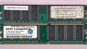2GB 2x1GB PC-3200 GCM COMPUTERS MELCO DDR-400 PC3200 SAMSUNG MEMORY KIT DDR1 - Picture 1 of 3