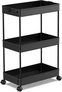 Storage Rolling Cart 3 Tier, Laundry Room Organization Bathroom Cart Organize... - Picture 1 of 8