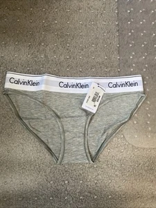 Calvin Klein A7218 Underwear Cotton Bikini Panty Grey Heather Damen XS Neu - Bild 1 von 8