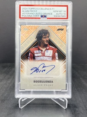 2024 Topps Eccellenza F1 Alain Prost Veterano Autograph Orange 3/5 PSA 10 | 10 - Image 1 of 2