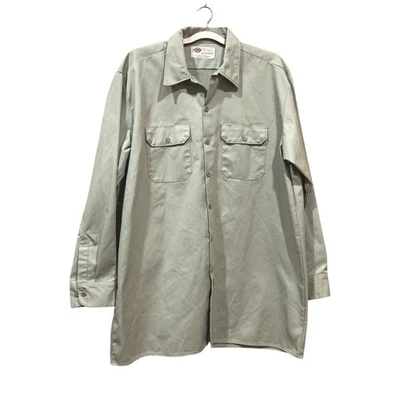 Camisa de Trabajo Dickies XLTall Manga Larga Algodón Clásica Abotonada Informal Utilidad Foto 1 de 4