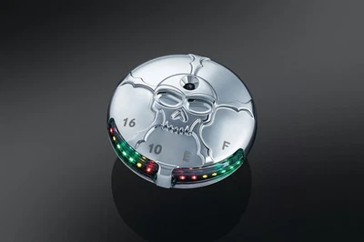 Kuryakyn Zombie LED Fuel and Battery Gauge Motorcycle Street Bike 7357 kur7357 - Image 1 of 4