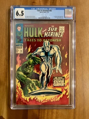 Tales To Astonish 93 1967 CGC 6.5 Classic Silver Surfer Vs Hulk - Image 1 of 2