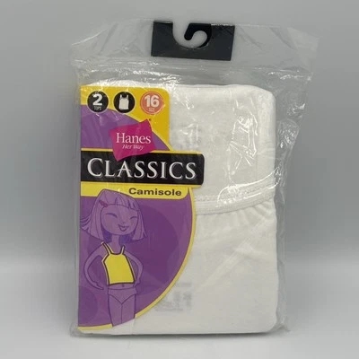 New 2003 Hanes Her Way Classics Camisole 2 Tops Size 16 NOS - Image 1 of 4