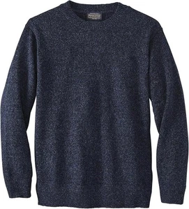 Suéter de lana Shetland Pendleton para hombre, brezo índigo, pequeño - Imagen 1 de 3