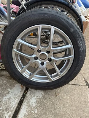 Alufelgen  7Jx17 Zoll Mit Winterreifen 225/55 R17 lochkreis 5x115 - Bild 1 von 4