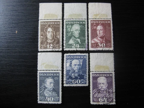 AUSTRIA Sc. #B132-B137 scarce used stamp set (ex-Sismondo stock)! SCV $120.00 Cover