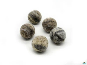 Natural Wool Felt Ball - Large Felt Pom Pom - Handmade Felt Balls In Bulk - Picture 1 of 4
