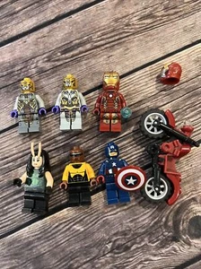 Lego Iron Man Mantis Power Man Captain America Chitauri Marvel Super Heroes figs - Picture 1 of 4