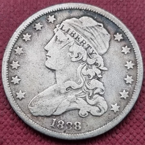 1838 Capped Bust Quarter 25c Better Grade VF #57478 Cover
