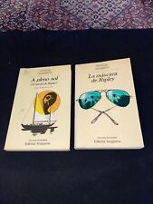 Patricia Highsmith 2 book lot in Spanish the Talented Mr. Ripley Underground