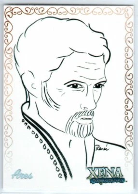 XENA ART & IMAGES RENEE O'CONNOR ART ARTIFEX INSERT TRADING CARD R4 ARES - Image 1 of 2