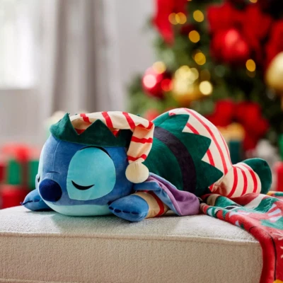Stitch Festive Cuddleez Large Soft Toy, Lilo & Stitch - Image 1 of 3