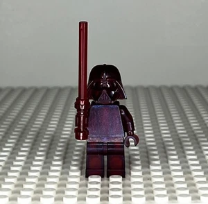 LEGO Star Wars Darth Vader Minifigure Prototype Monochrome Satin Dark Red - Picture 1 of 2