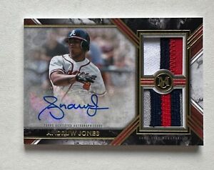2022 Topps Museum Collection Dual Relic Auto Gold Andruw Jones /25 Patch #X6100