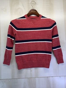 Gap Kids Boys SZ M Red/Blue/White Knit Crew Neck Sweater-4447 - Picture 1 of 4